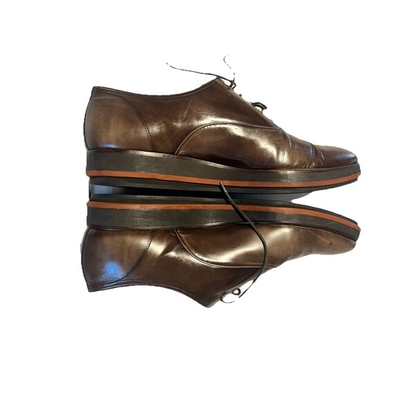 Prada Other - Prada leather Shoes Men 10 Brown Lace Oxford